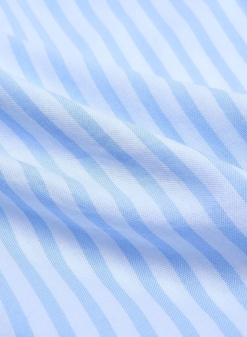 GIORDANO  Men’s Cotton Slim Oxford Shirt with Embroidery for Men | Best Price UAE