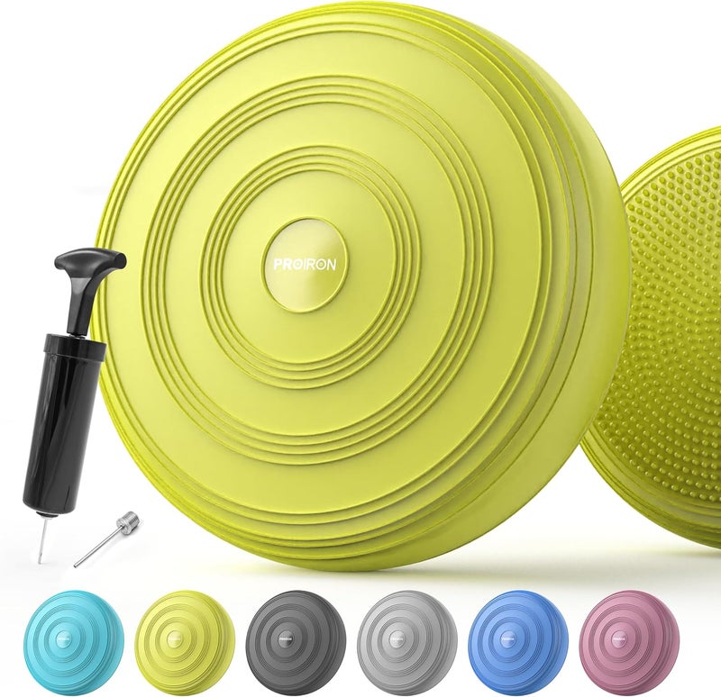 PROIRON Balance Disc - Wobble Cushion for Balance with Pump Wiggle Seat for Improving Posture, Fitness, Stability