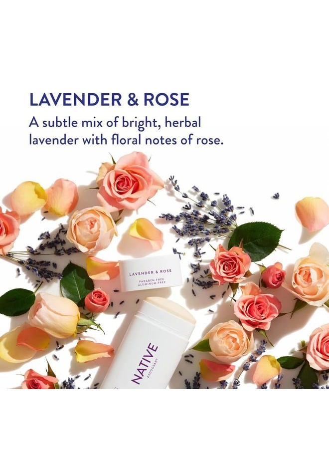 native Deodorant Contains Naturally Derived Ingredients, 72 Hour Odor Control | Deodorant for Women and Men, Aluminum Free with Baking Soda, Coconut Oil and Shea Butter | Lavender & Rose - Image 5