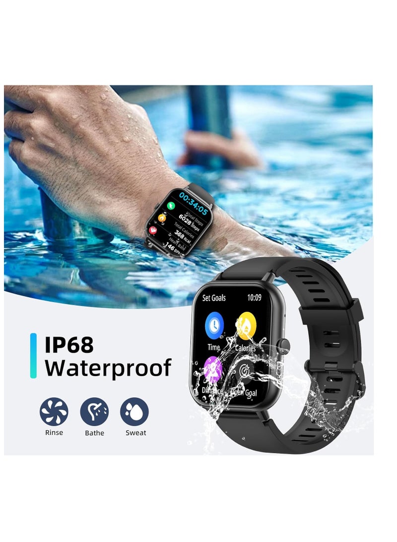 PEJE PEJE ZW01 Smartwatch - 1.83" Display, Bluetooth Calls, 15-Day Battery, IP68 Waterproof, 123+ Sports Modes, SpO2/HR/Sleep Monitor, Prayer Alerts,Smart watch Compatible Android iOS (Silver) - Image 2