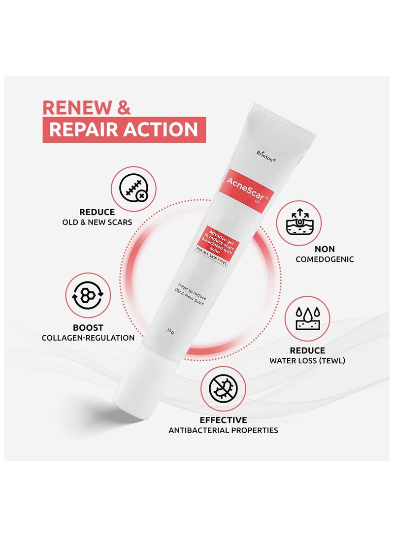 بريتون جل حب الشباب المتقدم لتقليل ندبات حب الشباب والحفر، أبيض، 15 جم - Image 3