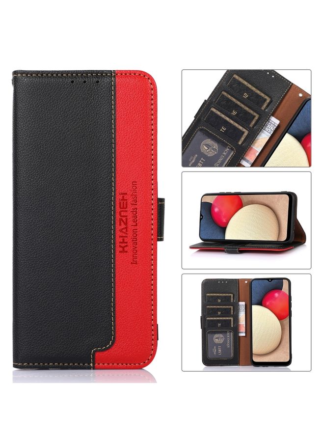 Case Cover For For Motorola Edge 30 5G KHAZNEH Litchi Texture Leather RFID Phone Case(Black)