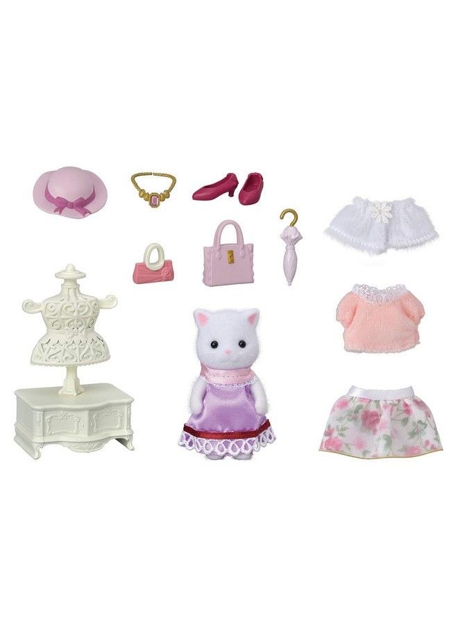 Calico Critters Fashion Playset Town Girl Series Persian Cat  - Image 3