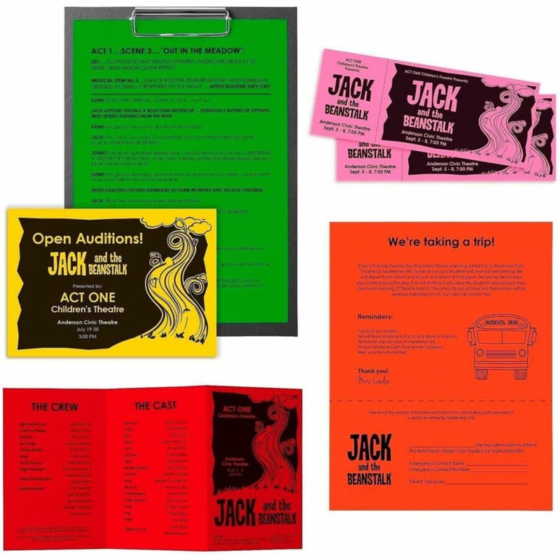 Astrobrights Bright Color Paper, Wausau AstrobrightsÂ®, Letter Paper Size, 24 Lb, Assorted Colors, Ream Of 500 Sheets - Image 2
