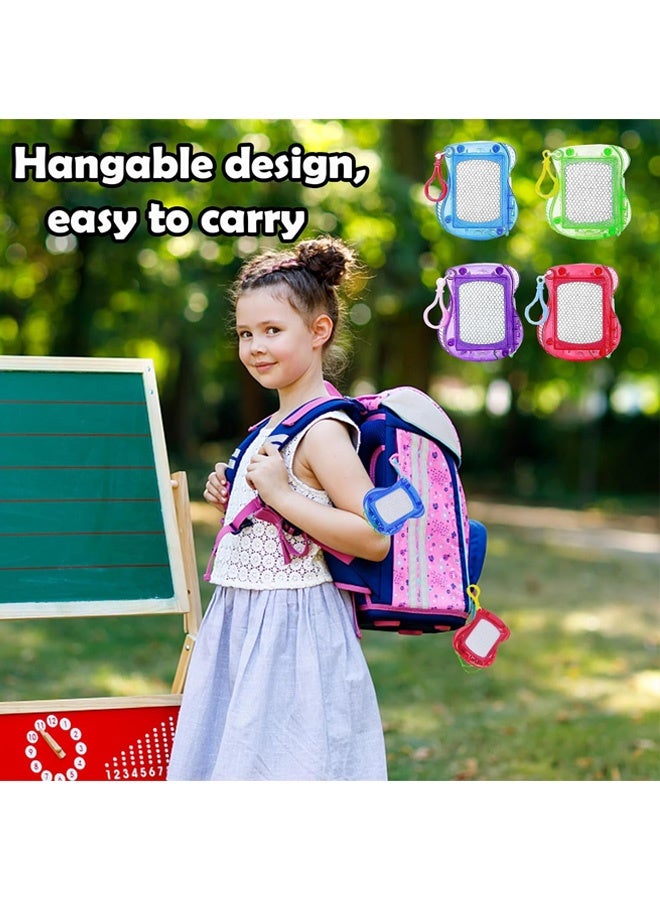 4PCS Mini Magnetic Drawing Board for Kids,Erasable Sketch and Writing Pad with Backpack Keychain Clip,4 Colors Mini Doodle Board Set for Boys Girls,Birthday Party Favor & Goodie Bag Filler - Image 5