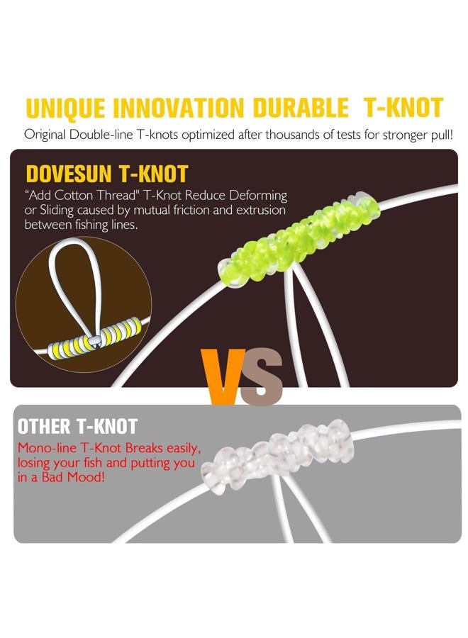 Dovesun أطقم بومبانو لصيد الأسماك على الشاطئ مع عائمين بومبانو - أطقم صيد الأسماك في المياه المالحة شكل ب-رصاصة-4 قطع - Image 2