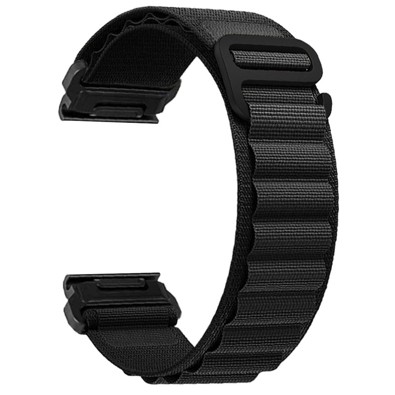 Nylon Loop Sport Watch Band Compatible with Garmin Fenix 7 Pro/6 Pro/5 Plus/Instinct/Forerunner 965 955 945 935, Velcro Alpine Strap for Garmin S60/S62/Epix Pro/Descent G1 - Image 1