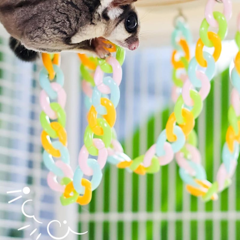 أرجوحة حيوان أليف صغيرة، قفص سنجاب، ملحق أداة تسلق خفيفة الوزن للسكر جلادير والطيور، للاستخدام الداخلي والخارجي - Image 4