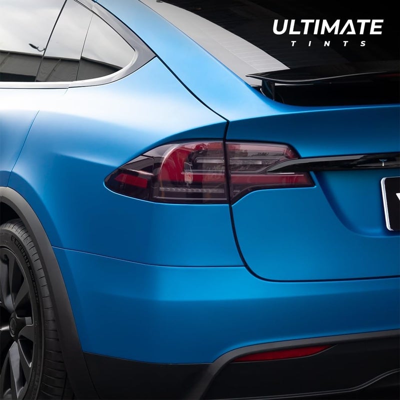 VViViD+ Ultimate Headlight Taillight Tint Vinyl Wrap (12" x 7ft, Light Smoke) - Image 5
