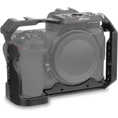 HIFFIN Upgrade Metal Cage for Nikon Z6II Z7II Z6 Z7 Z6ii Z7II Mirrorless, Extension Mount Microphone Fill Light Bracket Filming Accessories, with Cold Shoe - Image 1
