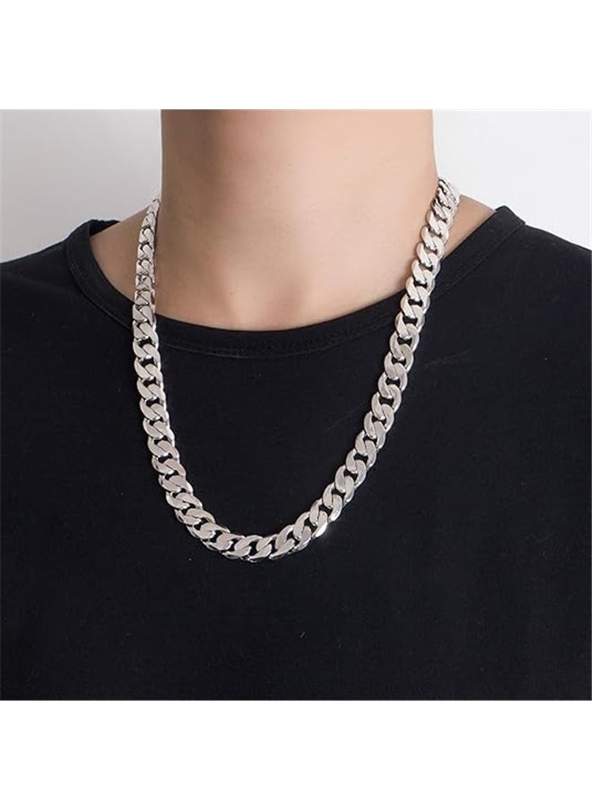 yongsheng Zinc Alloy Long Neck Chain Necklace, Big Chain Necklace Detachable Hip Hop Rapper Fake Necklace  - Image 4