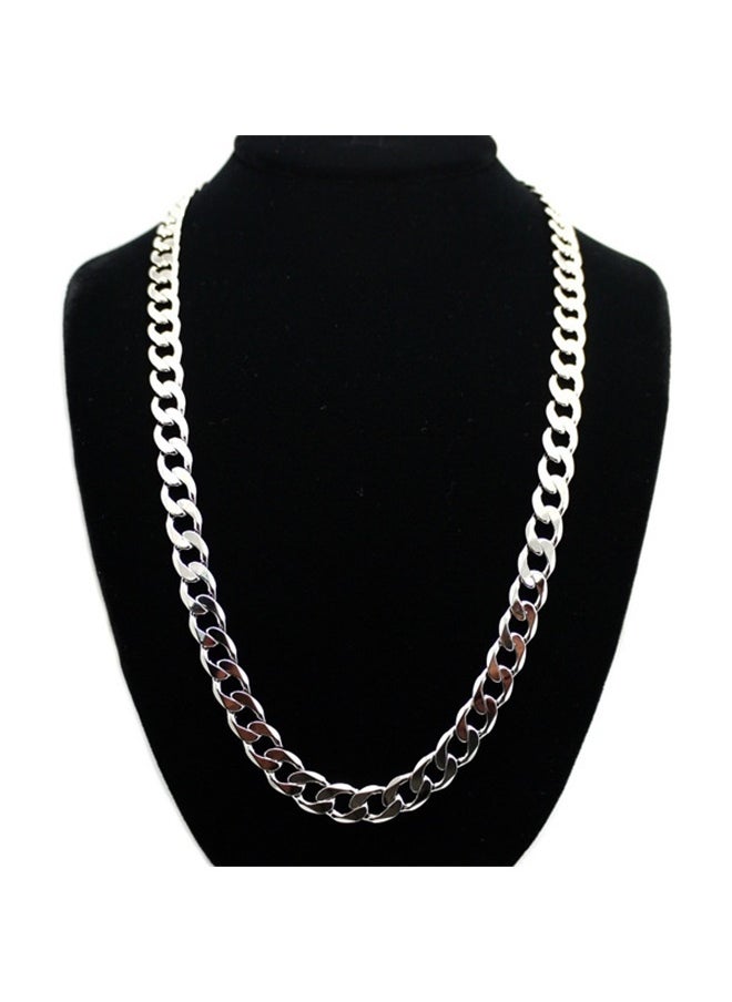 yongsheng Zinc Alloy Long Neck Chain Necklace, Big Chain Necklace Detachable Hip Hop Rapper Fake Necklace  - Image 1