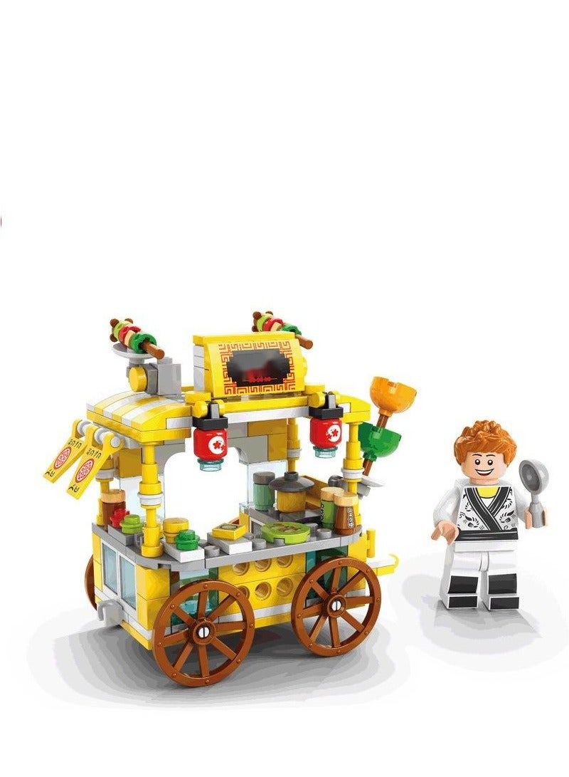 Y&D لعبة بناء كشك طعام الشارع مكونة من 188 قطعة