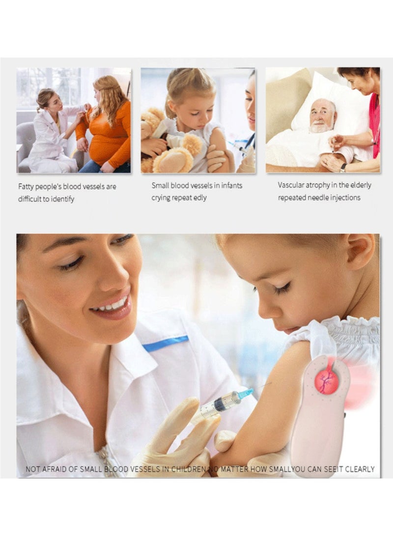 جهاز تصوير الأوردة بتقنية LED جديد للبالغين، كاشف متطور للأوردة، مناسب لجميع الأعمار وألوان البشرة، محدد للأوردة، مراقب للأوردة، مناسب للأطباء والمستشفيات والعيادات (تقنية LED عالية الكثافة). أسود. - Image 2