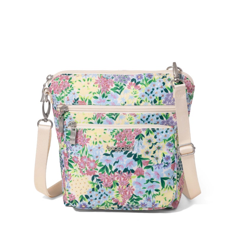 Baggallini Modern Pocket Crossbody Bag for Women, 8.5"x8.5" Handbag Purse with RFID, Lightweight Water-Resistant - Image 1
