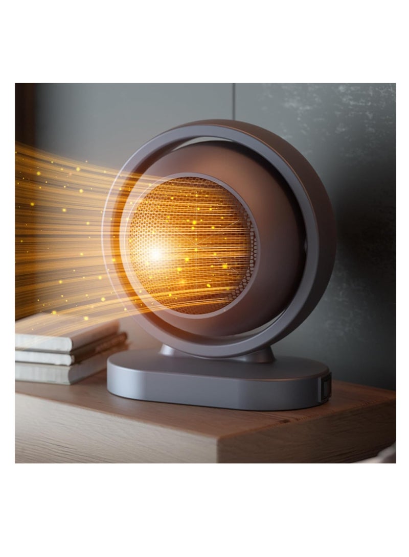 High-Output Electric Ceramic Space Heater - Portable and Quiet - Ideal for Home, Office, and Desk Use - Image 2