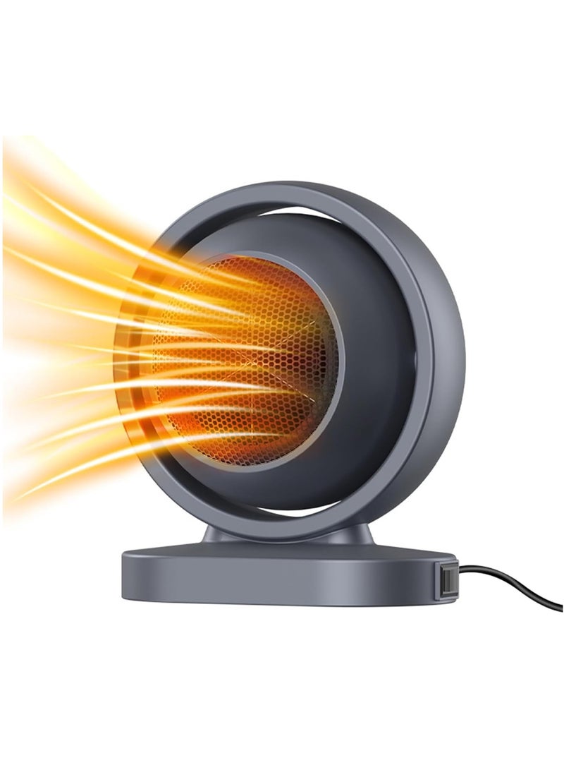 High-Output Electric Ceramic Space Heater - Portable and Quiet - Ideal for Home, Office, and Desk Use - Image 1