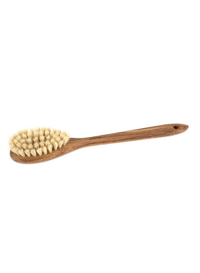 Iris Hantverk Ris Hantverk Oak And Horse Hair/Tampico Bath Brush With Handle - Image 2