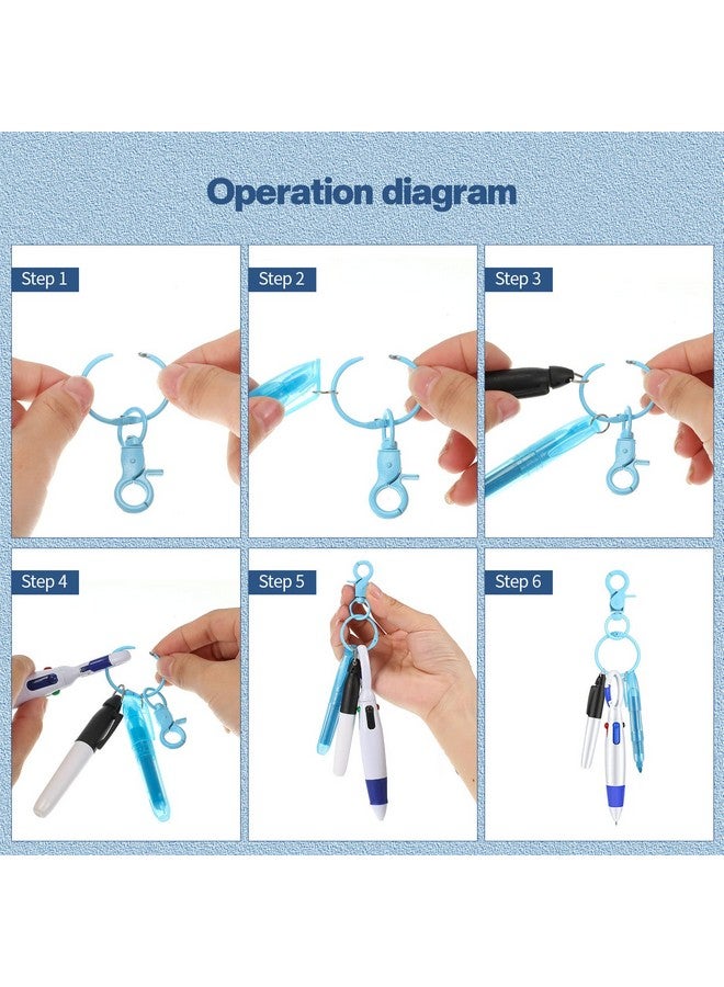 Fainne Mini Highlighter Nurse Pen Pack Set Nurse Pens For Badge Include Tip Highlighter Permanent Marker Pen Retractable Ball Pen With Nursing Keychain Clip (6)  - Image 5