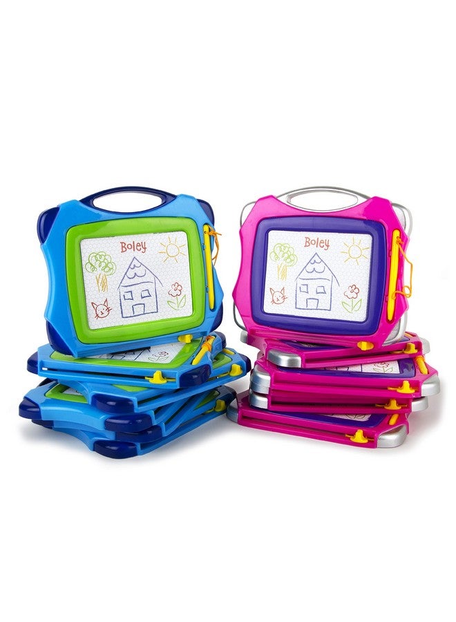 BOLEY Magic Color Doodle Boards 12 Pack Magnetic Drawing Board Set For Kids Toddler Drawing Board And Writing Board Sketch Pad Bulk Set For Toddlers, Preschool, Kindergarten - Image 1