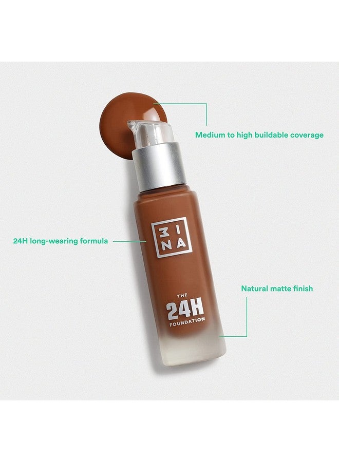 3INA The 24H Foundation 62424H Longwearing Formulamedium To High Buildable Coveragesmooth Matte Finishexpanded Shade Selectionwaterproof Cruelty Free Vegan Makeup1.01 Oz - Image 2