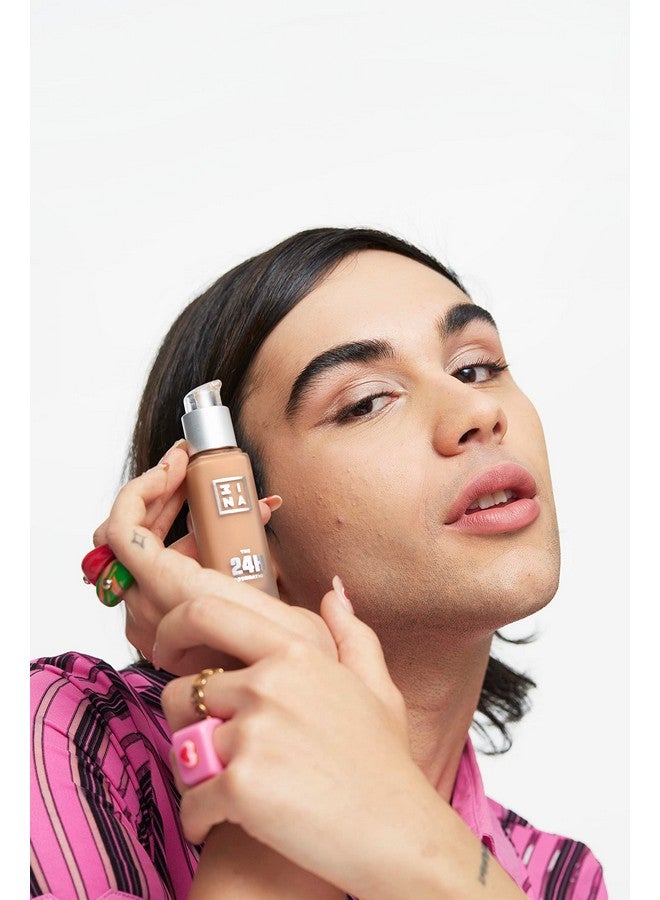 3INA The 24H Foundation 62424H Longwearing Formulamedium To High Buildable Coveragesmooth Matte Finishexpanded Shade Selectionwaterproof Cruelty Free Vegan Makeup1.01 Oz - Image 5