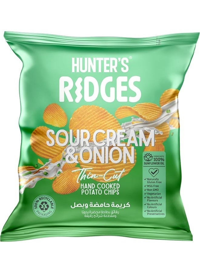 Hunter's Gourmet Hunter's Ridges Sour Cream & Onion 40g - Image 1