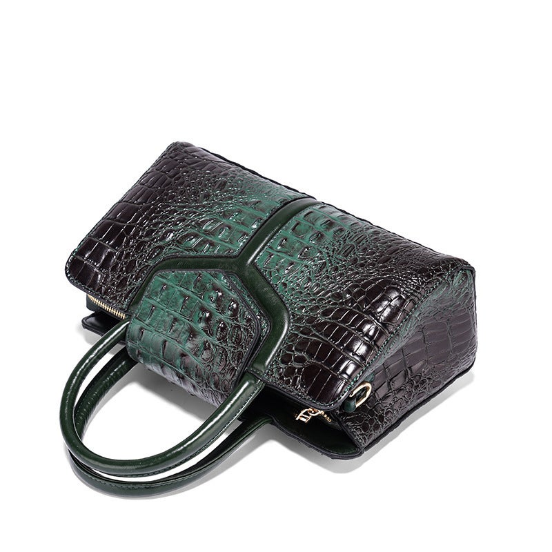 Women'S Bag 2023 New Middle-Aged Mother Bag Genuine Leather Crocodile Pattern Elegant All-Match Handbag Shoulder Bag Casual - Image 5