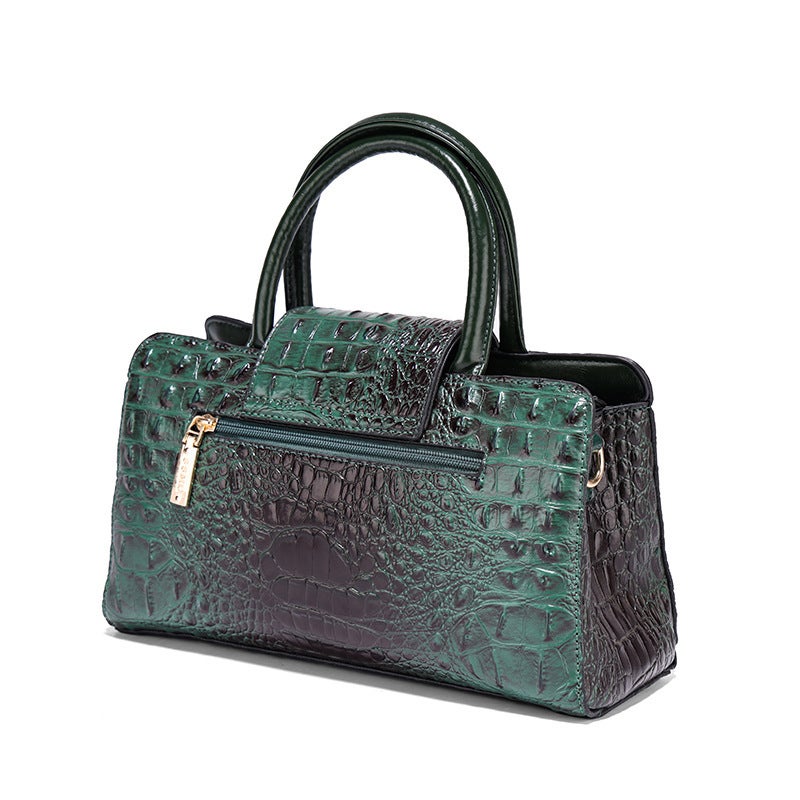 Women'S Bag 2023 New Middle-Aged Mother Bag Genuine Leather Crocodile Pattern Elegant All-Match Handbag Shoulder Bag Casual - Image 4