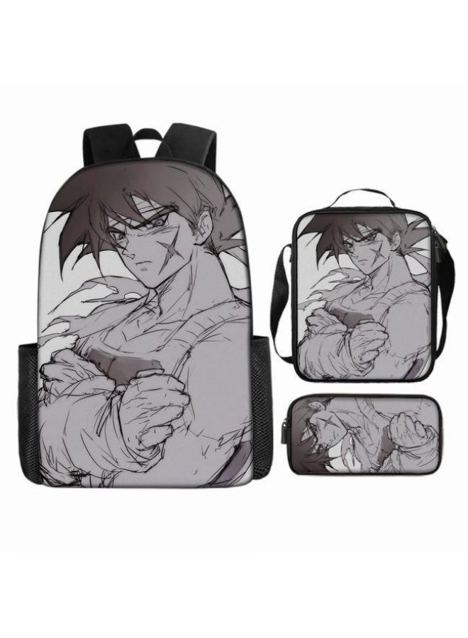 عام حقيبة الظهر المطبوعة الشائعة - مجموعة حقيبة الظهر المكونة من ثلاث قطع (يمكن استخدامها للطلاب والأطفال والأصدقاء للنزهات وتسلق الجبال وما إلى ذلك) - 110 - Image 2