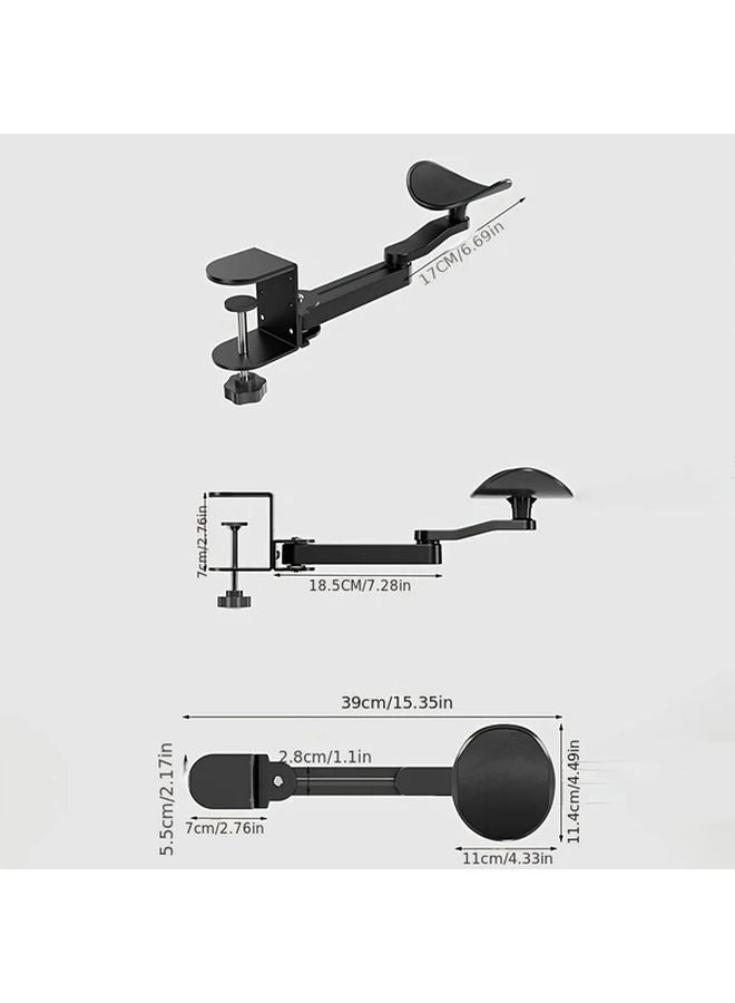 Multi Function Arm Stand White Adjustable Height Ergonomic Desk Extension - Image 3