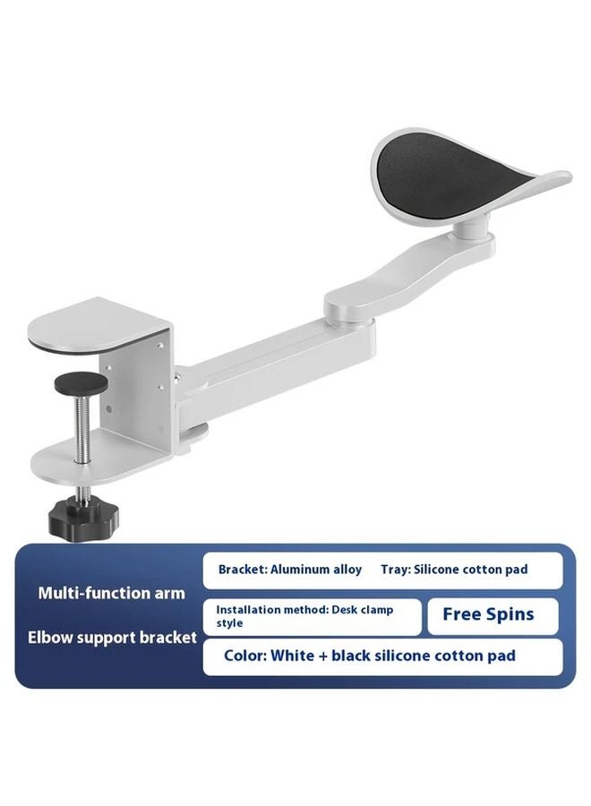 Multi Function Arm Stand White Adjustable Height Ergonomic Desk Extension - Image 1