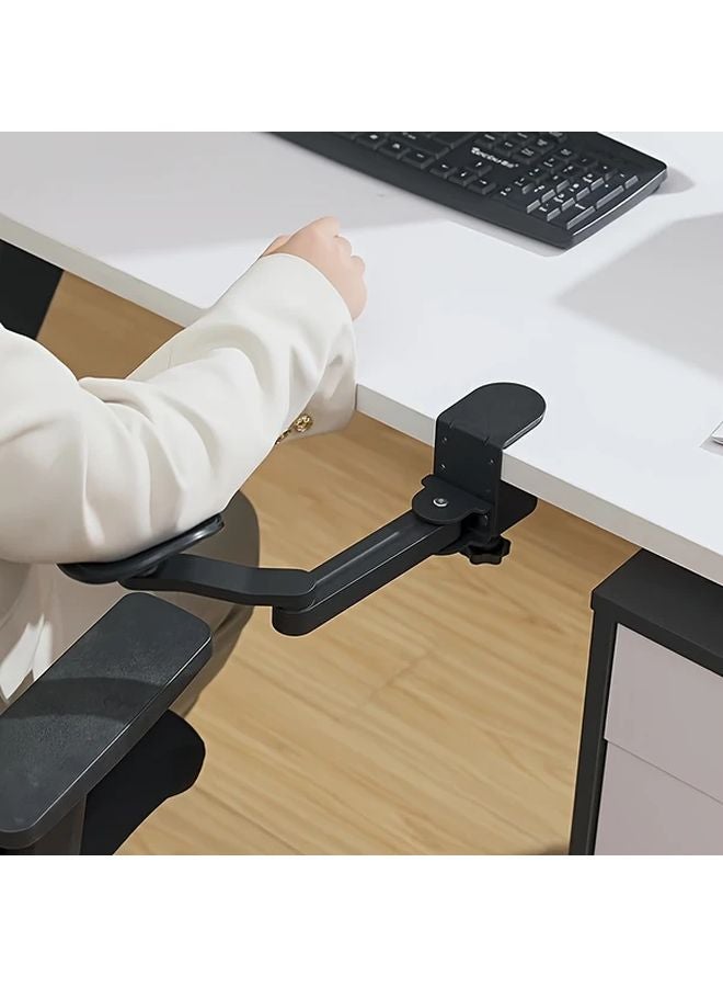 Multi Function Arm Stand White Adjustable Height Ergonomic Desk Extension - Image 2