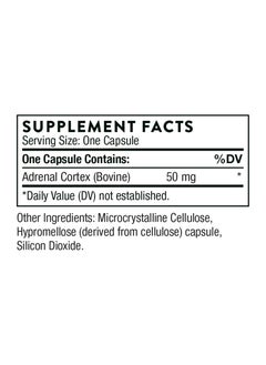 Thorne Adrenal Cortex, Adrenal Glandular Dietary Supplement 60 Capsules  - Image 2