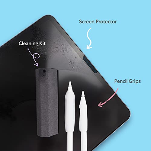 Paperlike 2.0 Pro Bundle - 2x Screen Protector for iPad Pro 11" & iPad Air 10.9", 2x Pencil Grips & 1x Cleaning Kit - Image 5