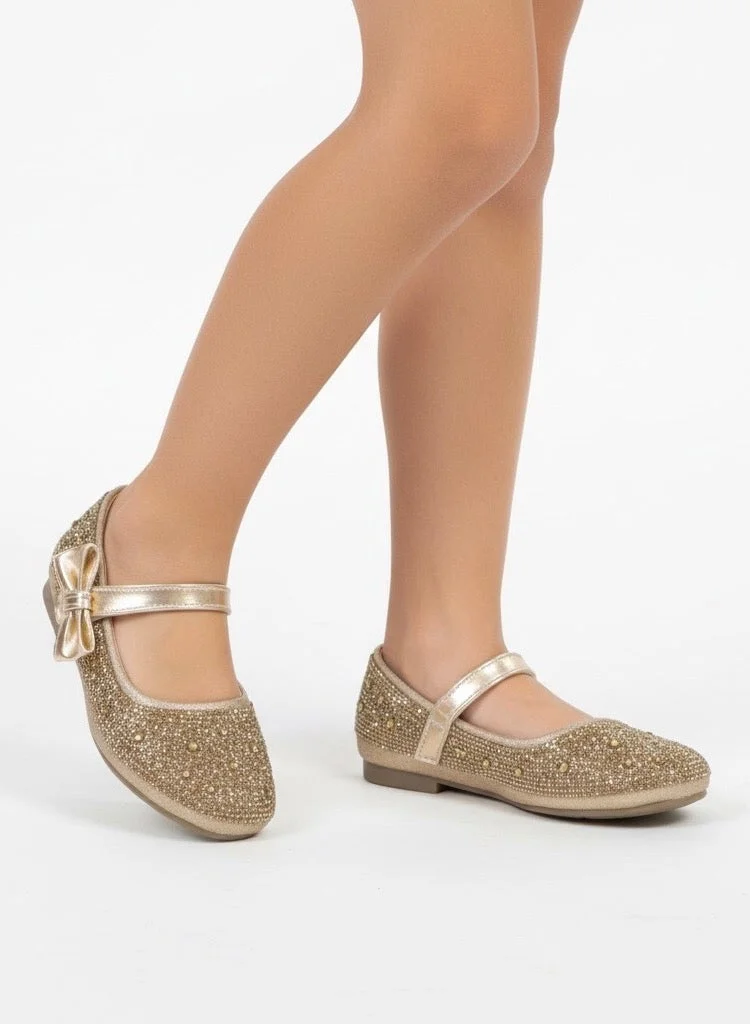 لاماراباريس سايدي جيرلز بالارينا ذهبي مرصع