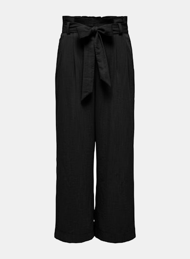 ONLY ONLY Womens Marsa Solid Paperbag Pant Woven  - Image 4