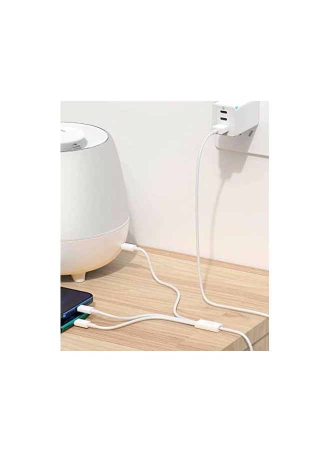 SMILE BIRD Charging Cable 3 in 1 Charging Cable, Compatible with iPhone/Type C/Micro USB for iPhone, iPad, Micro USB, Type C phones, 3 in 1 Fast Charging, Multi 3 Port Charging Cable, All in one cable  - Image 3