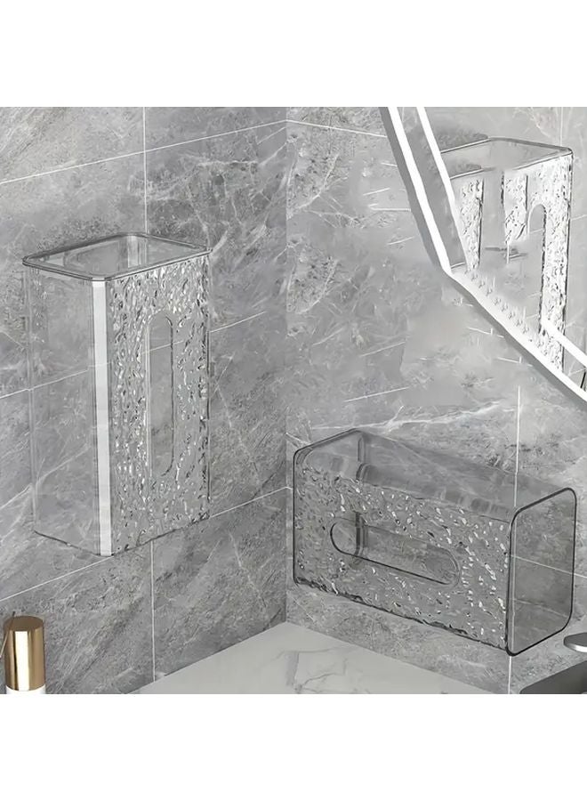 Modern No Drill Bathroom Tissue Box Holder Glacier Pattern 1pc - Image 5