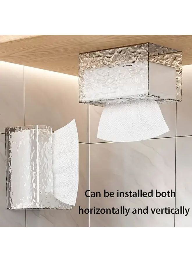 Modern No Drill Bathroom Tissue Box Holder Glacier Pattern 1pc - Image 3