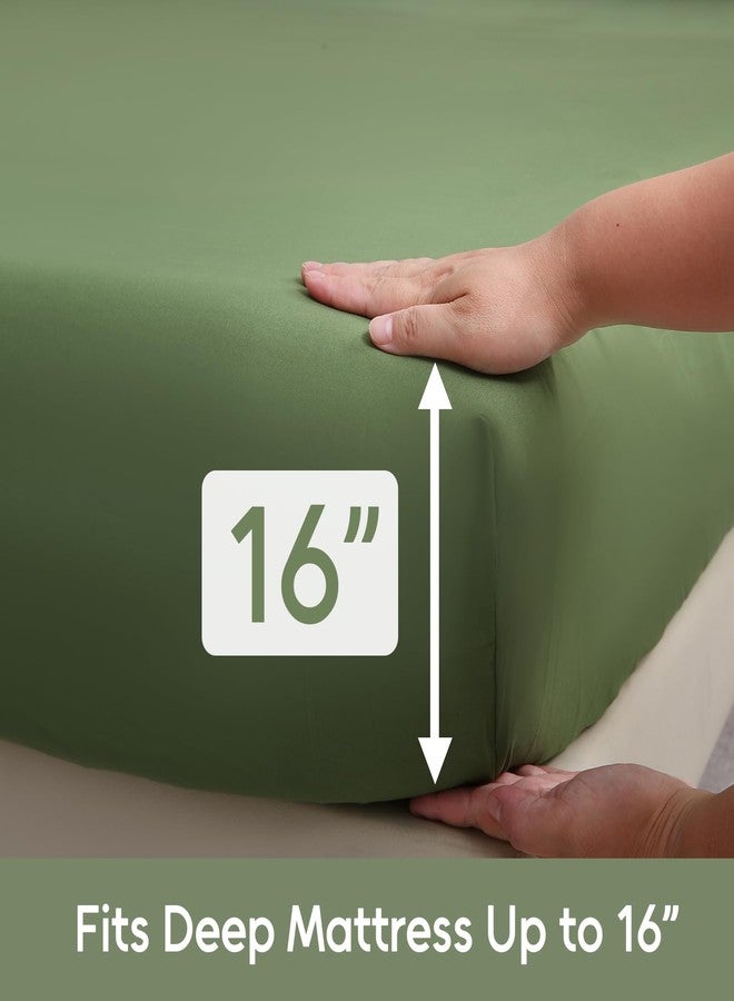 LONAVA Solid and Printed Queen Size Bed Sheet Set - 6-Piece, Includes Solid Fitted Sheet, Solid Pillowcases, OEKOTEX Certified, 100% Brushed Microfiber, Comfortable and Breathable, G24120 - Image 4