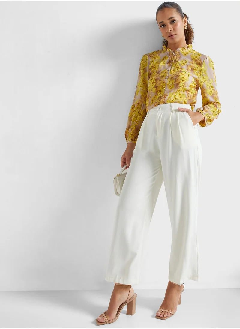 ELLA Front Pleated Pants