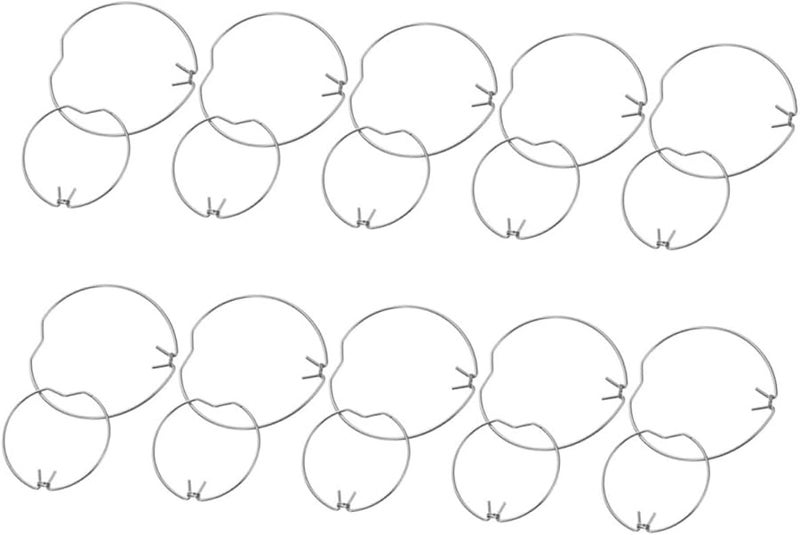 PartyKindom 10pcs Spring Retaining Clips for Downlight Bulbs Easy Installation Versatile Fixture Use - Image 1