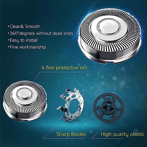 PAI4LEISI SH71 Replacement Heads Compatible with Philips Norelco Shaver Series 7000 and 5000 Triple Razor with Durable Sharp Blade,Comfortcut Replacement Blades,Razor Blade for Philips Norelco S7782 S7788 - Image 3