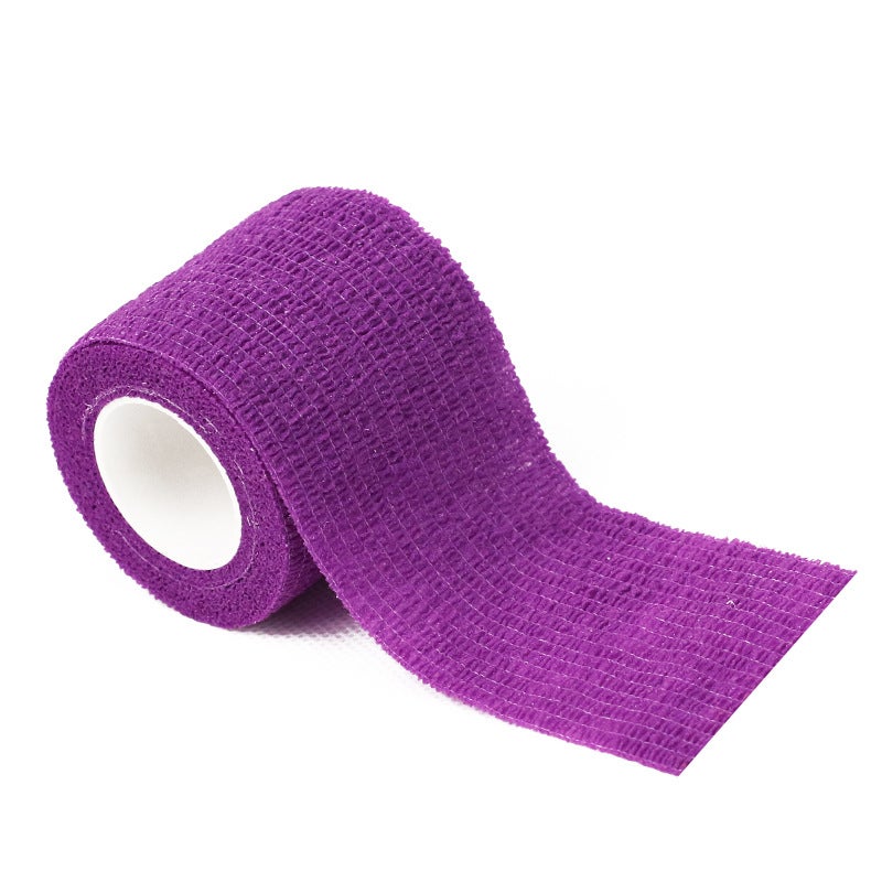 Generic Spider Silk Factory Protection Direct Supply Non-woven Tape Self-adhesive Bandage Outdoor Sports Multifunctional Non-slip Elastic Bandage lavender purple