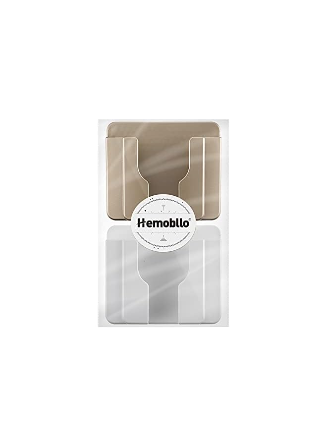 Hemobllo حامل هاتف مثبت على الحائط معلق لاصق لتخزين جهاز التحكم عن بعد وحامل شحن (عبوة 2) - Image 5