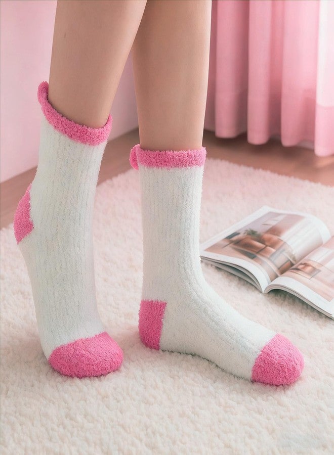 Geyoga 24 Pair Valentines Day Cupcake Socks Bulk Heart Fuzzy Socks for Women Girl Christmas DIY Valentines Day Gifts for Her(Lovely) - Image 5