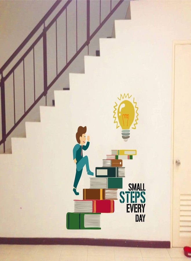 Asmi Collections Small Steps Every Day Motivational Quotes Wall Stickers - Image 2