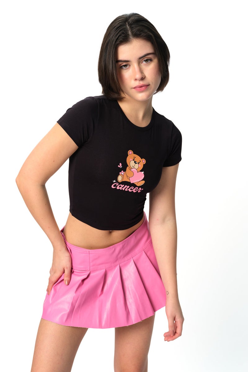 Bonkers Corner Cancer Cosmic Long Length Baby Tee for Women's - Image 5