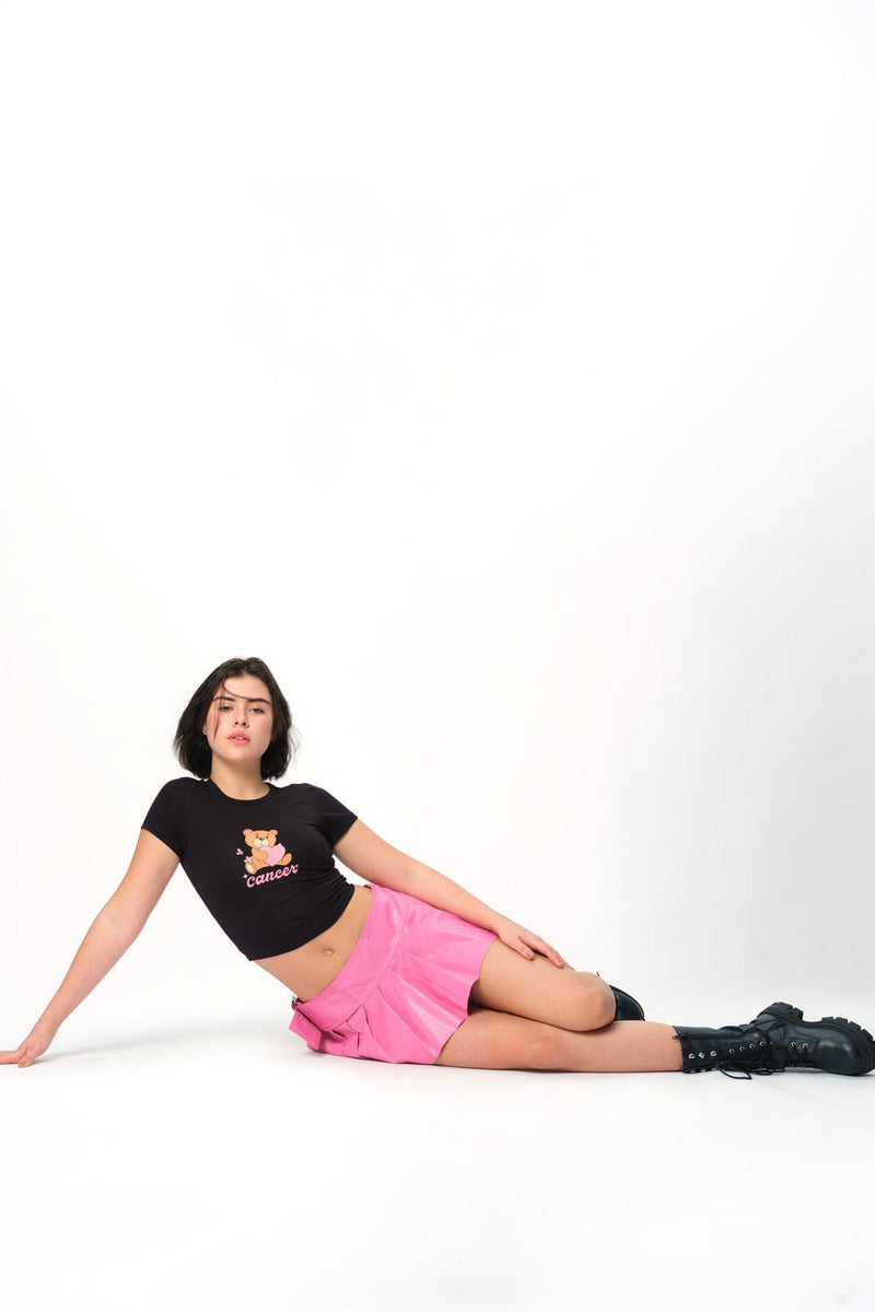 Bonkers Corner Cancer Cosmic Long Length Baby Tee for Women's - Image 4